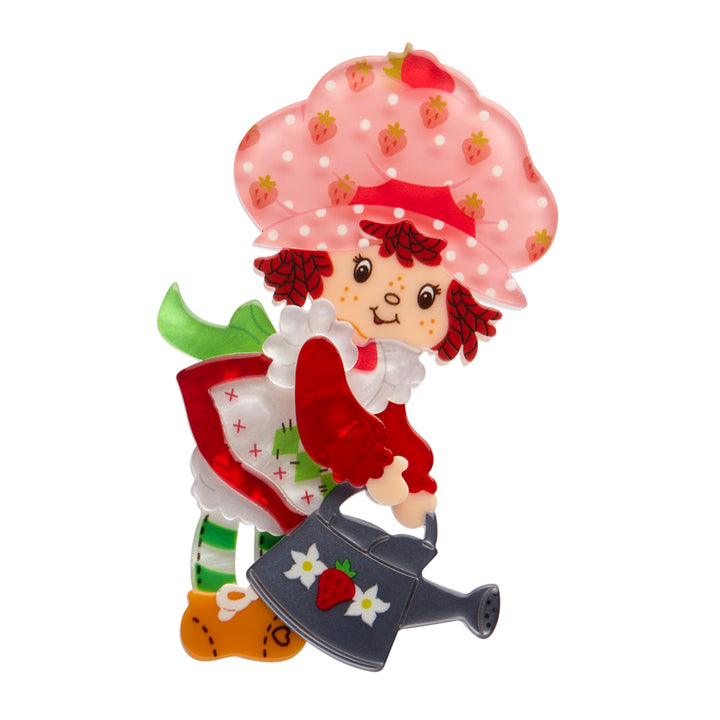 Erstwilder : Strawberry Shortcake : Strawberry Gardening Brooch