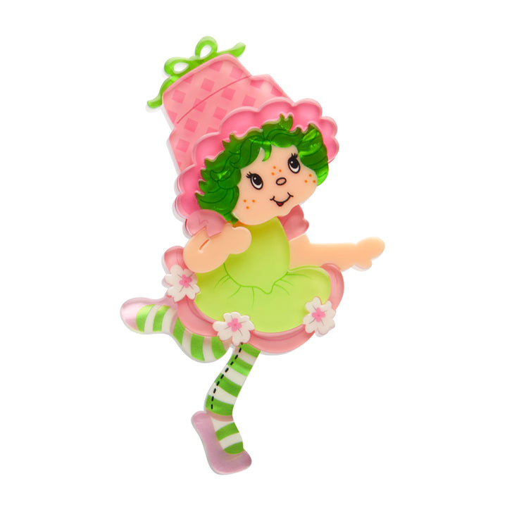 Erstwilder : Strawberry Shortcake : Lime Chiffon Brooch