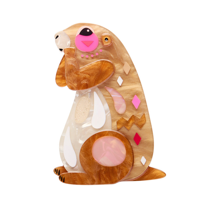 Erstwilder : Pete Cromer North America : The Prudent Prairie Dog Brooch [LUCKY LAST!]