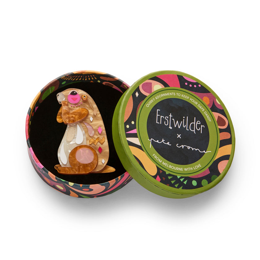 Erstwilder : Pete Cromer North America : The Prudent Prairie Dog Brooch [LUCKY LAST!]