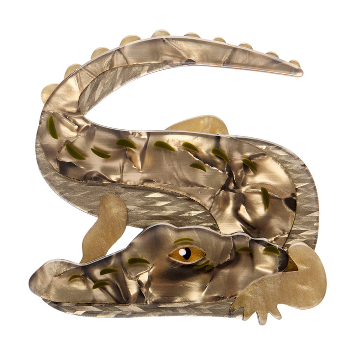 Erstwilder : Australiana : Crikey the Saltwater Crocodile Brooch