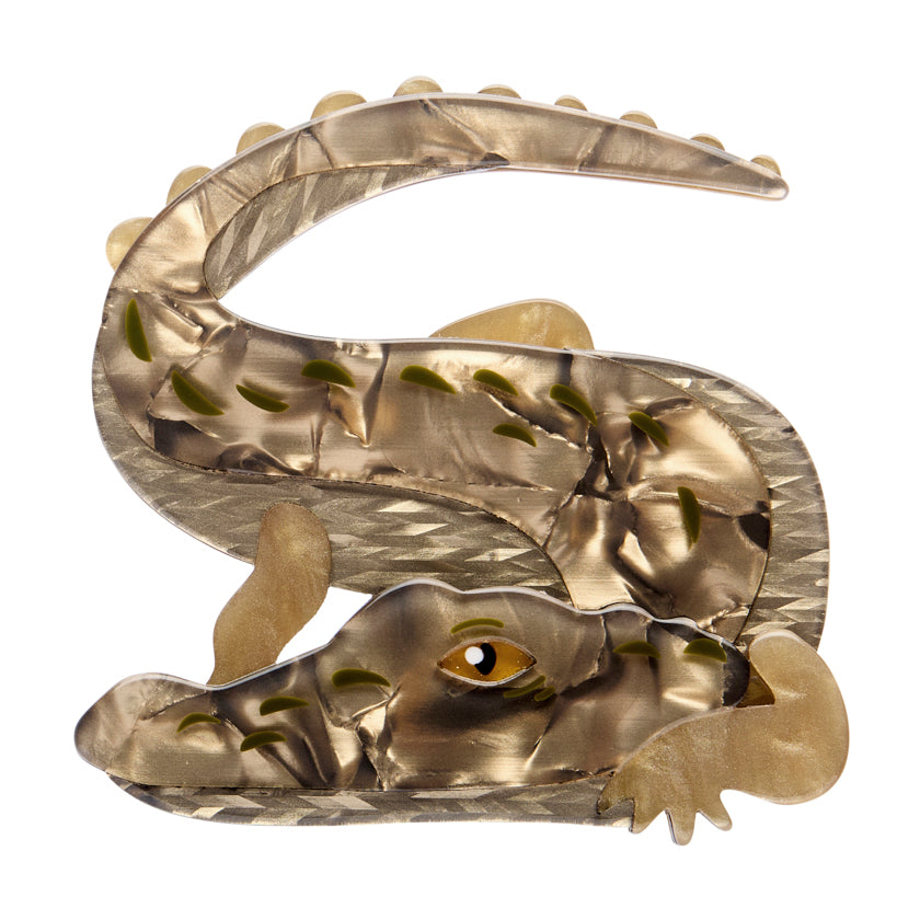 Erstwilder : Australiana : Crikey the Saltwater Crocodile Brooch