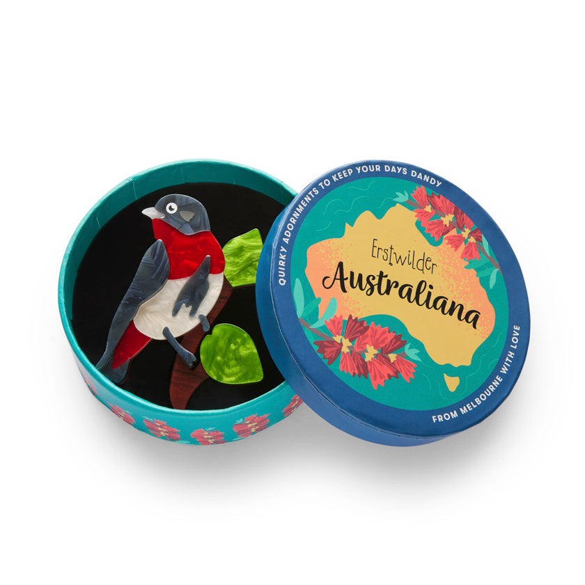 Erstwilder : Australiana : Mabel the Mistletoebird Brooch