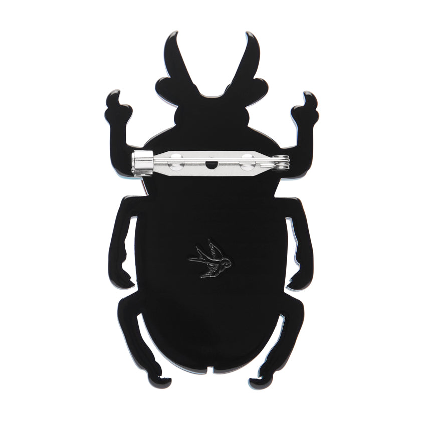Erstwilder : Australiana : Ruby the Rainbow Stag Beetle Brooch