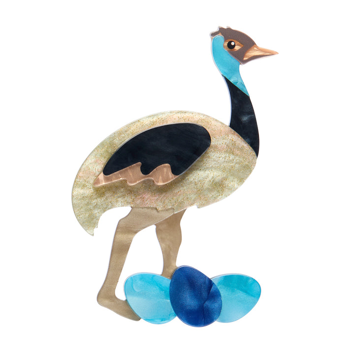 Erstwilder : Australiana : Elliot the Emu Brooch