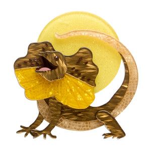 Erstwilder : Australiana : Freddy the Frillneck Lizard Brooch