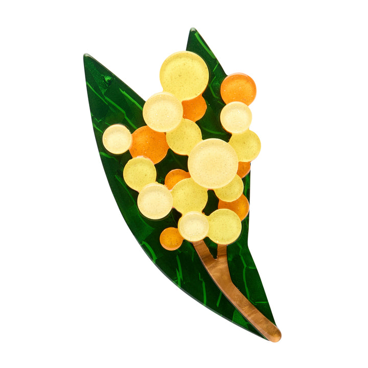 Erstwilder : Australiana : Golden Wattle Brooch