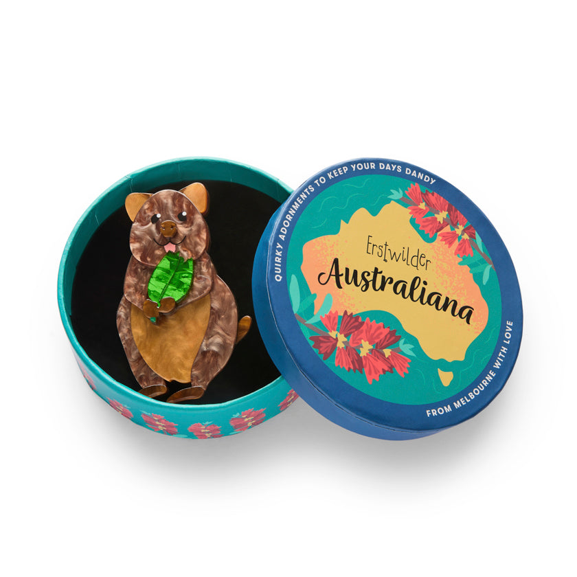 Erstwilder : Australiana : Quinn the Quokka Brooch