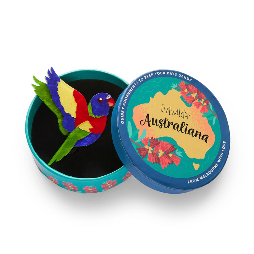 Erstwilder : Australiana : Lulu the Lorikeet Brooch