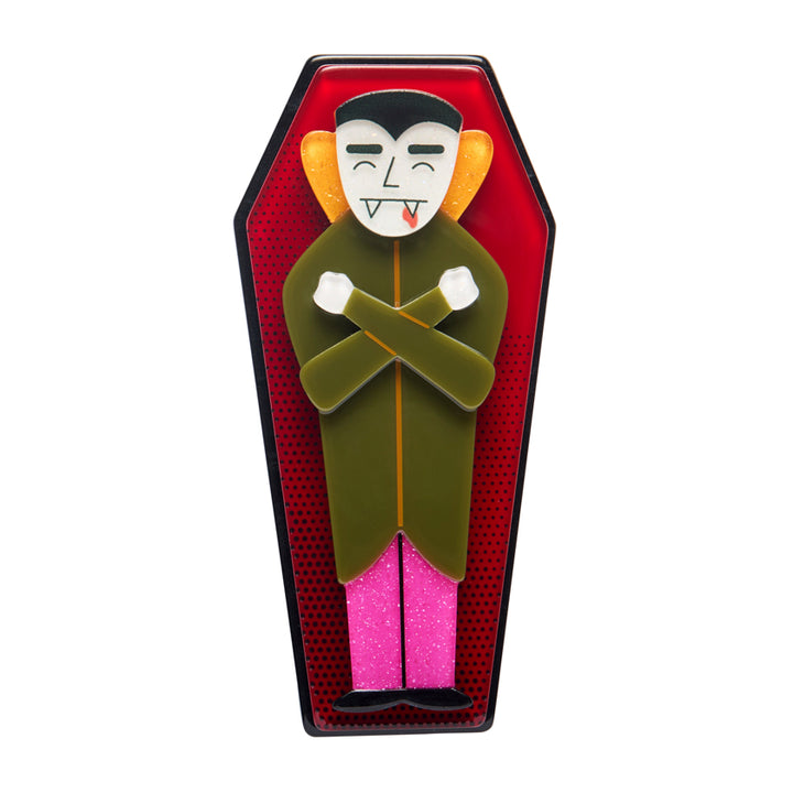 Erstwilder : Haunted at Heart : Cozy Coffin Brooch