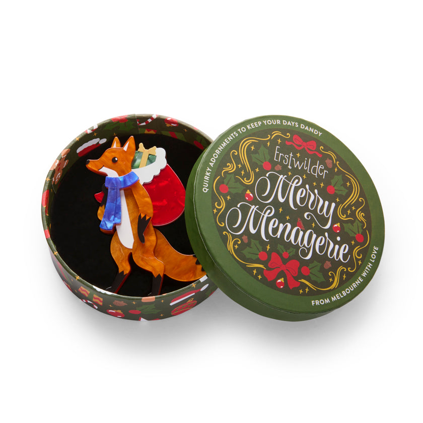 Erstwilder : Merry Menagerie : Freddy the Fox Brooch
