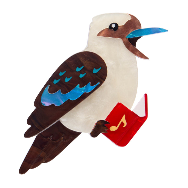 Erstwilder : Merry Menagerie : Kip the Kookaburra Brooch