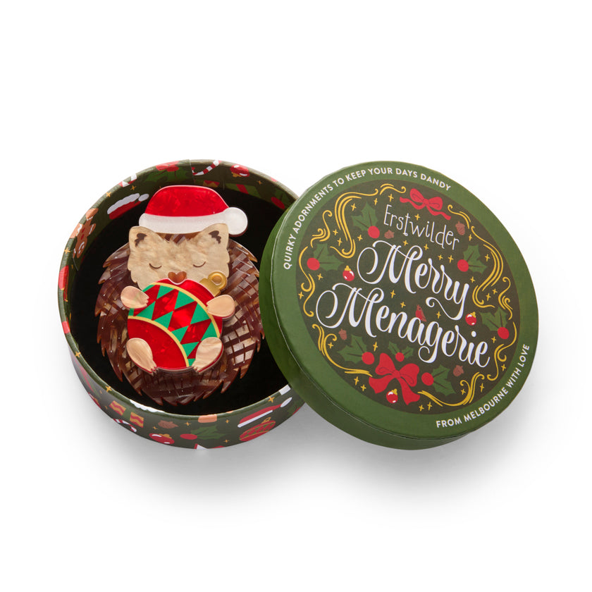 Erstwilder : Merry Menagerie : Hannah the Hedgehog Brooch [LUCKY LAST!]