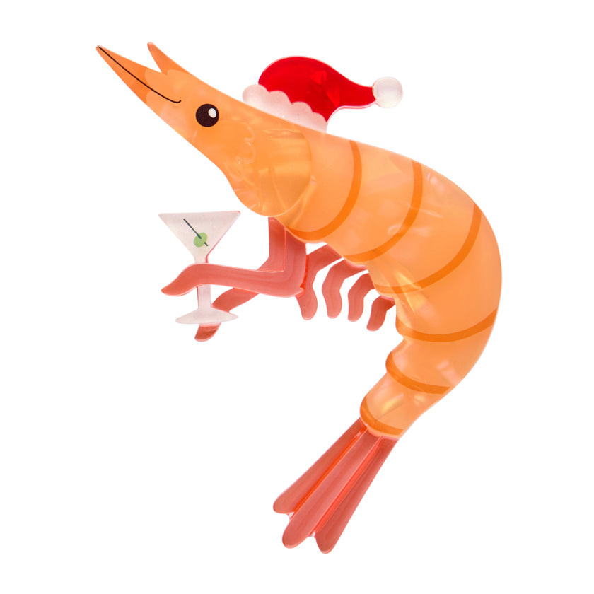 Erstwilder : Merry Menagerie : Pascal the Prawn Brooch