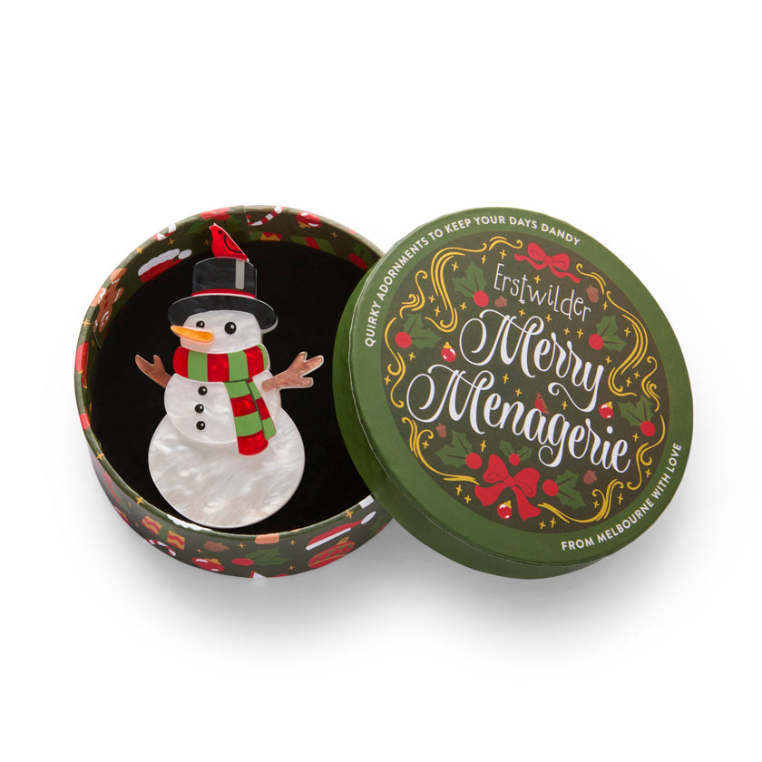 Erstwilder : Merry Menagerie : Frosty Fellow Brooch [LUCKY LAST!]