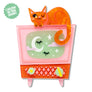 Erstwilder : Midnight Mischief : Retro Static Brooch