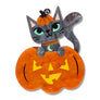 Erstwilder : Midnight Mischief : Cat O'Lantern Brooch