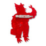 Erstwilder : Wild at Work : Scarlet Ignition Brooch