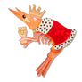 Erstwilder : Pascal's Prawn Parade : Pascal the King Prawn Brooch