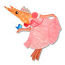 Erstwilder : Pascal's Prawn Parade : Pascal the Princess Prawn Brooch