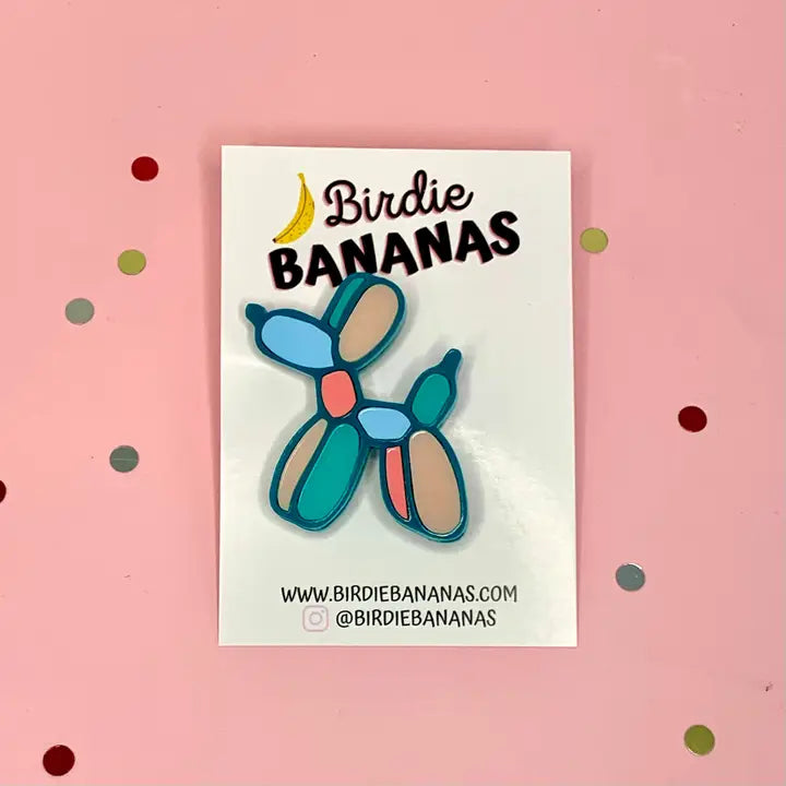 Birdie Bananas : Balloon Poodle Dog Brooch