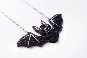 LaliBlue :  Creepy Party :  Bat necklace [PRE-ORDER]