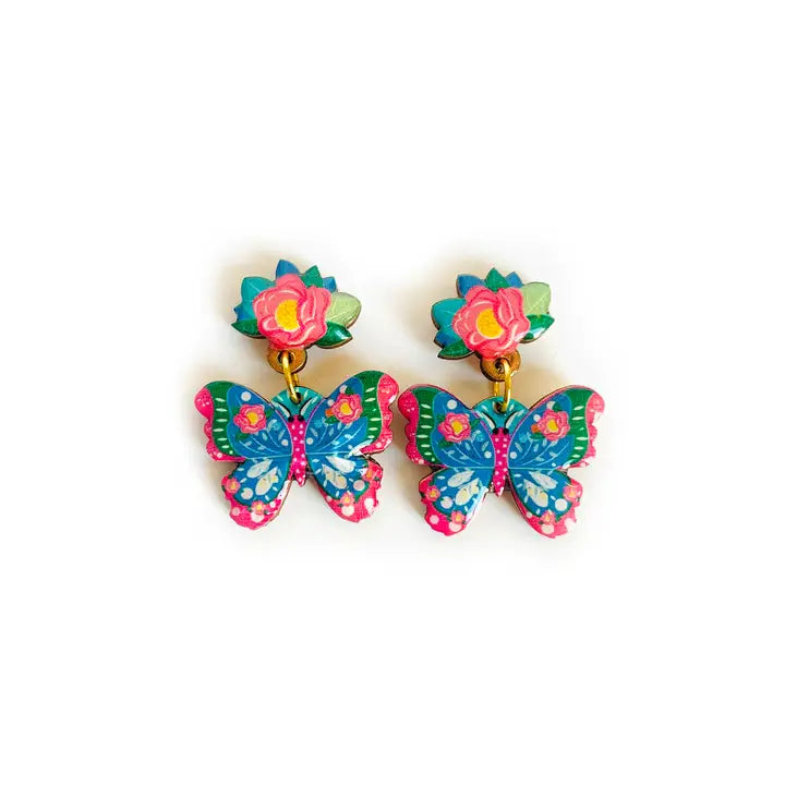 Rosie Rose Parker : Big Beautiful Butterfly Earrings