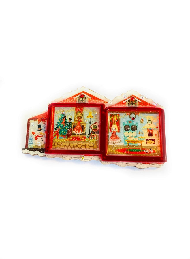 Rosie Rose Parker :  Christmas : The Big Fat Christmas House Brooch [PRE-ORDER]