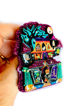 Rosie Rose Parker :  Halloween : Big Spooky House Brooch [PRE-ORDER]