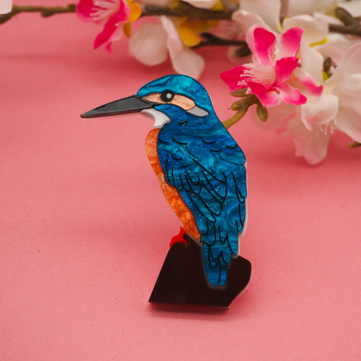 Dolly Dimple Design : Kingfisher Brooch