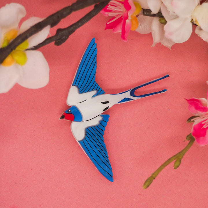 Dolly Dimple Design : Swallow Brooch