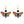 LaliBlue : Spring : Black and White Butterfly Earrings