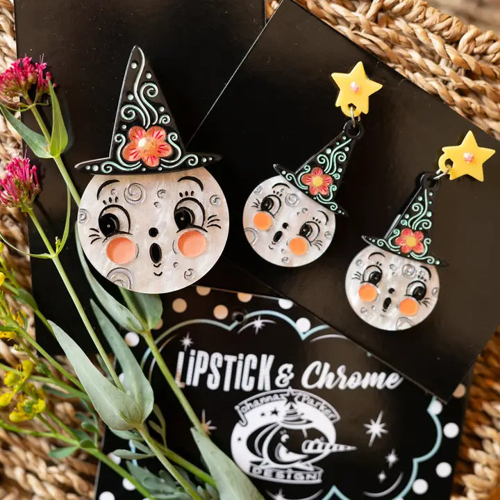 Lipstick & Chrome : Bloomin Luna Witch Earrings x Johanna Parker [PRE-ORDER]