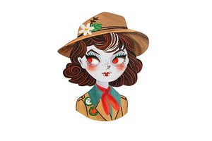 LaliBlue :  Halloween Woods :  Boo Scout Brooch [PRE-ORDER]