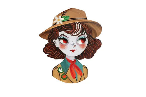 LaliBlue :  Halloween Woods :  Boo Scout Brooch [PRE-ORDER]