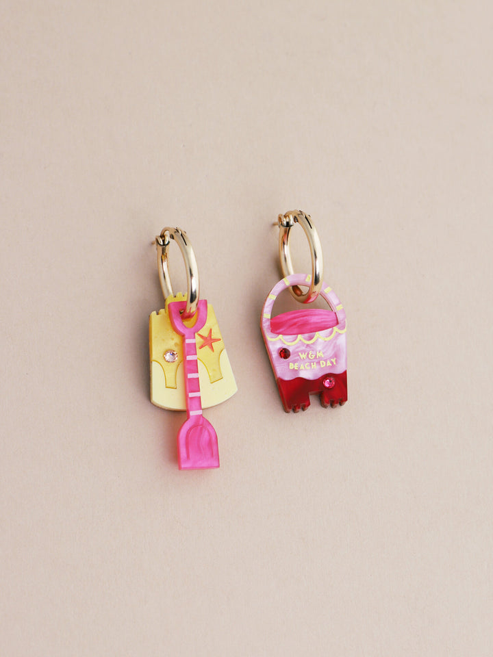 Wolf & Moon : Bucket & Spade Hoops