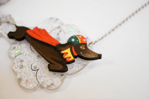 LaliBlue : Circus Freaks : The bullet dog necklace