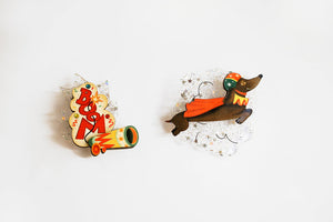 LaliBlue : Circus Freaks : The bullet dog necklace