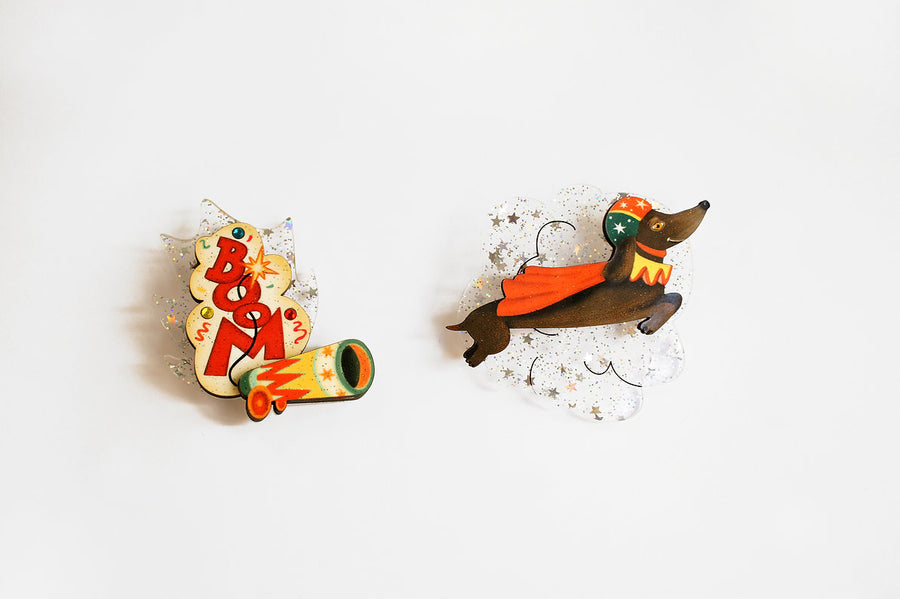 LaliBlue : Circus Freaks : The bullet dog necklace
