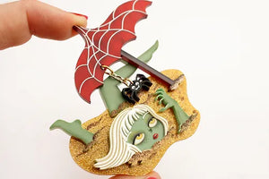 LaliBlue : Summerween : Buried Zombie Brooch [PRE-ORDER]