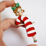 LaliBlue : Christmas : Candy cane girl brooch