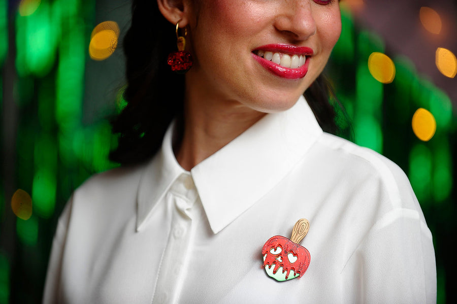 LaliBlue : Cursed Carnival : Caramel Apple Brooch