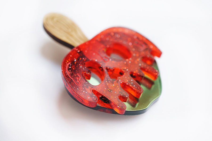 LaliBlue : Cursed Carnival : Caramel Apple Brooch