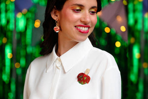 LaliBlue : Cursed Carnival : Caramel Apple Brooch