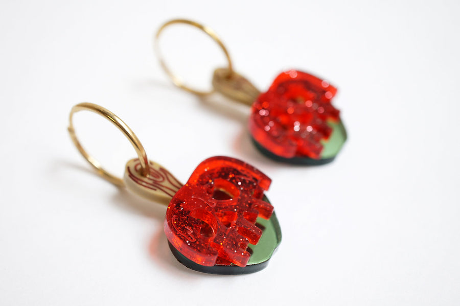 LaliBlue : Cursed Carnival : Caramel Apples Earrings