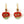 LaliBlue : Cursed Carnival : Caramel Apples Earrings