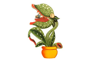 LaliBlue :  Halloween Woods : Carnivorous Plant Brooch