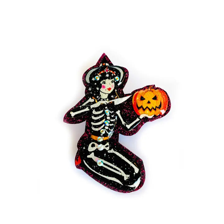 Rosie Rose Parker :  Halloween : Carving the Pumpkin Brooch [PRE-ORDER]