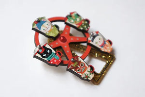 LaliBlue :  Christmas :  Cat Ferris Wheel Brooch [PRE-ORDER]