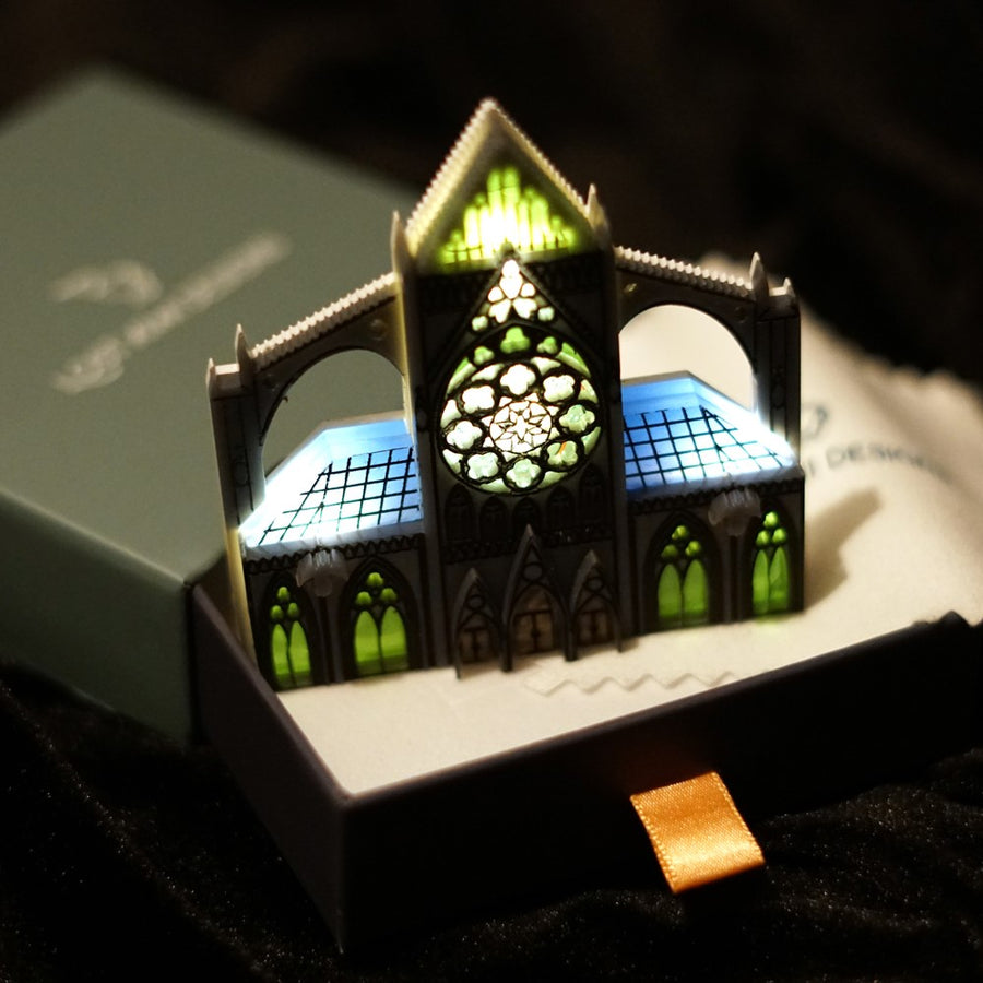Lost Kiwi Designs : Cathedral Light-Up Brooch [PRE-ORDER]